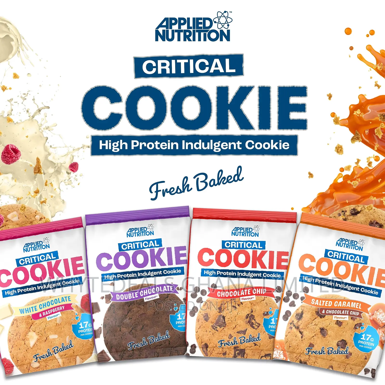 Applied Nutrition Critical Cookie High Protein Bar Biscuits
