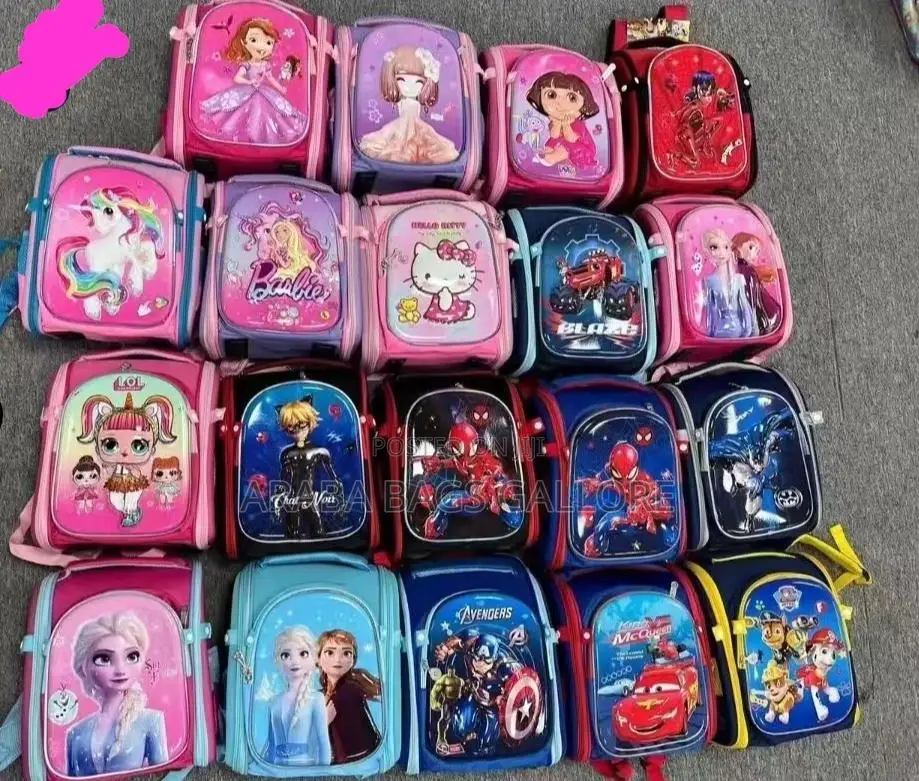 Quality Cartoon Box School Bag for Kids 