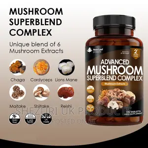 Advanced 6 Mushroom Complex Including Lions Mane - From UK