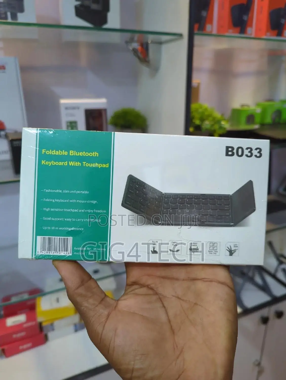 B033 Foldable Bluetooth Keyboard With Touchpad