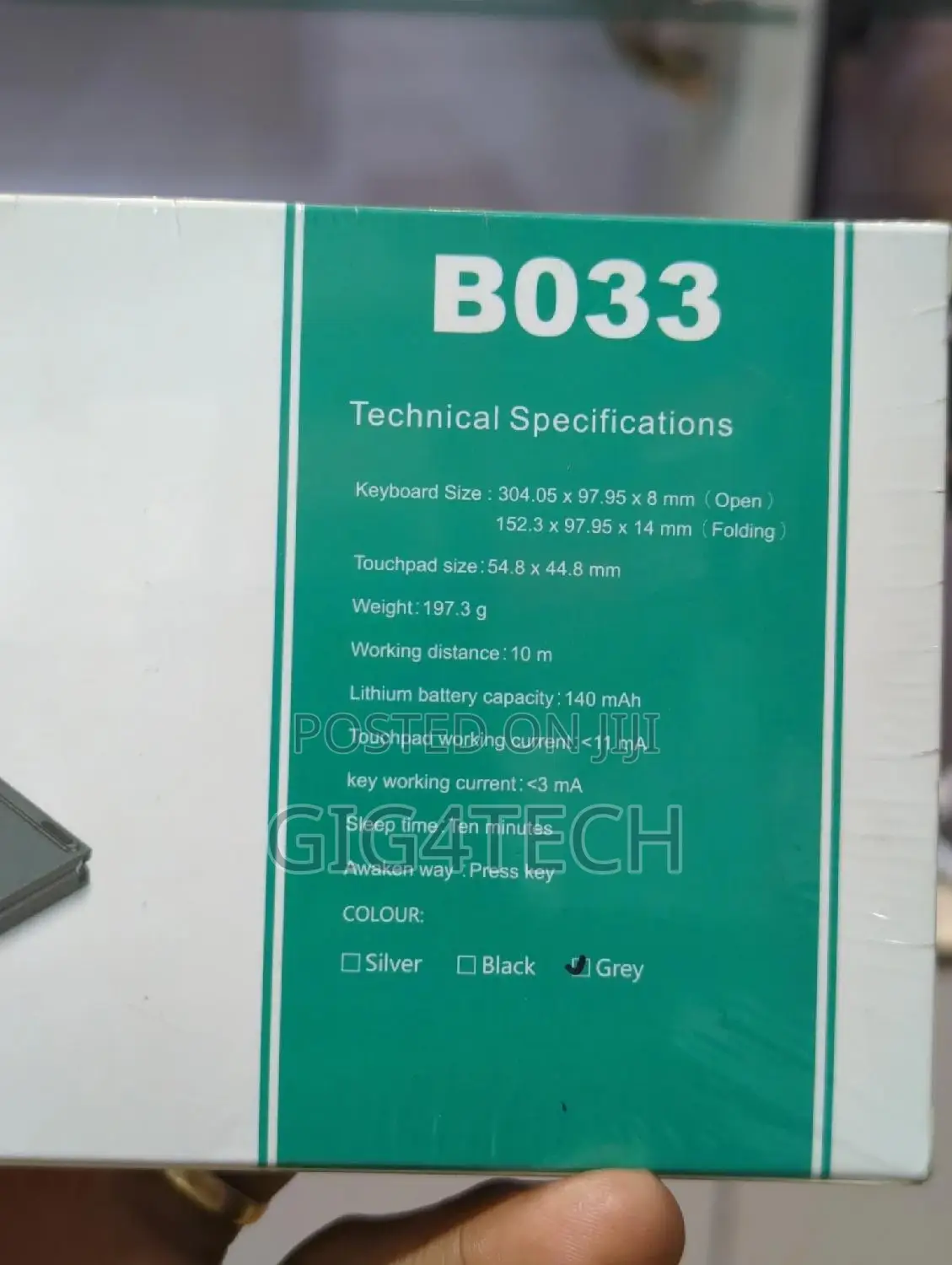 B033 Foldable Bluetooth Keyboard With Touchpad