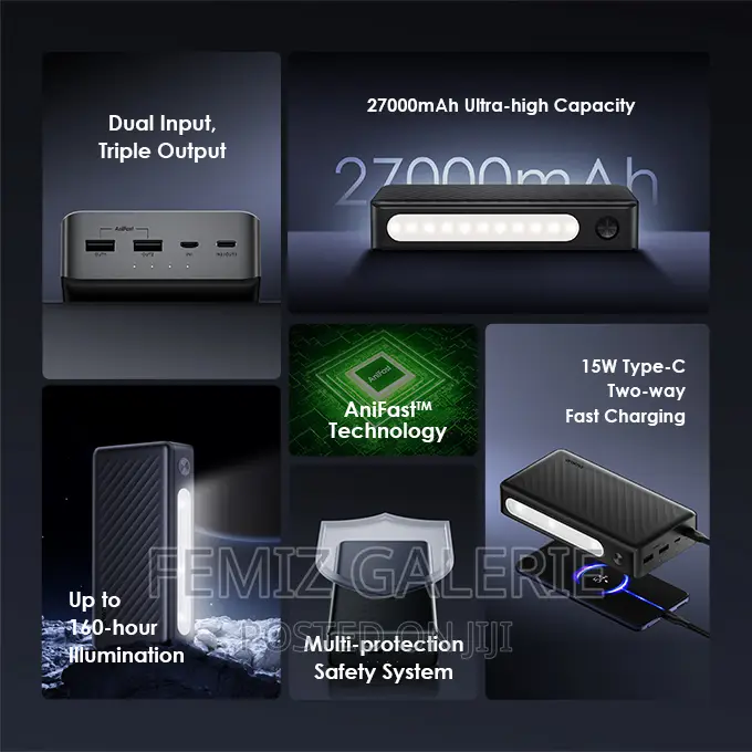 Oraimo Traveler 3 Lit; 27000mah 15w Power Bank