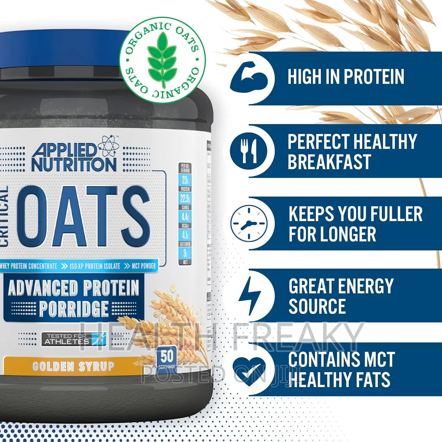 Applied Nutrition Critical Oats Whey Protein Oats 3kg