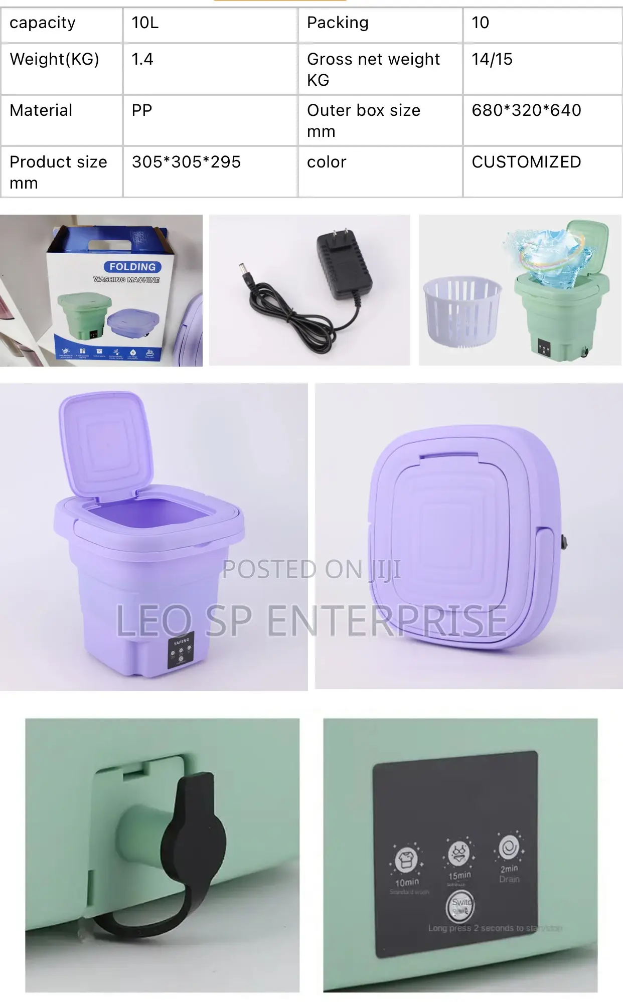 Portable Mini Foldable Washing Machine