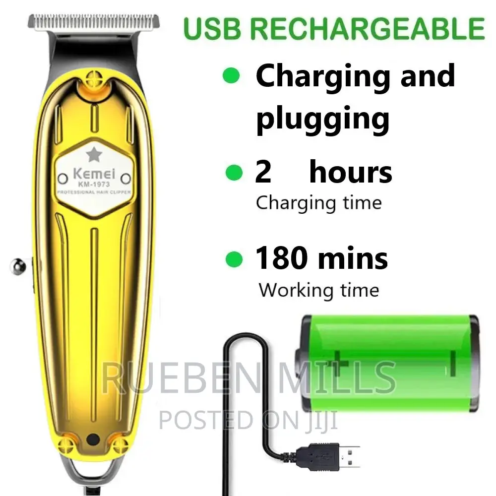 USB Rechargeable Kemei Sakora Skin Barbering Shaving Machine