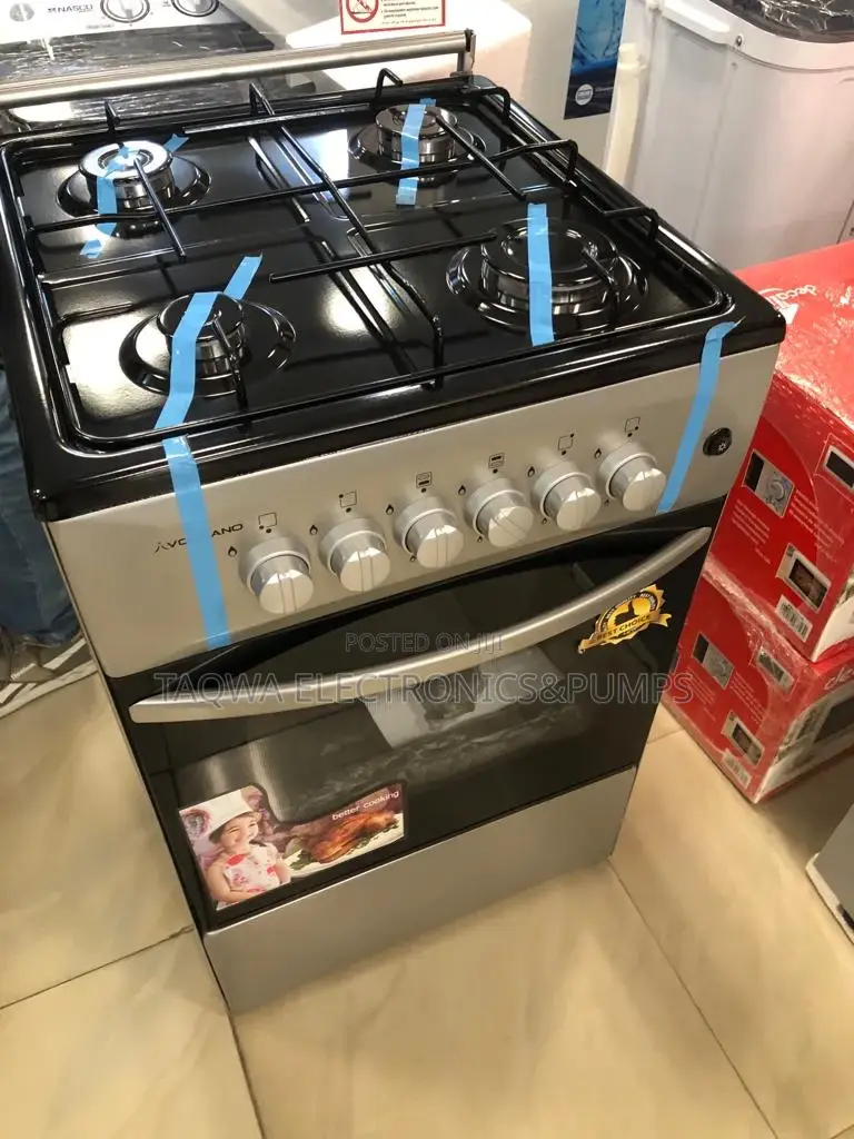 Silver Color Volcano 4 Burner Gas Cooker