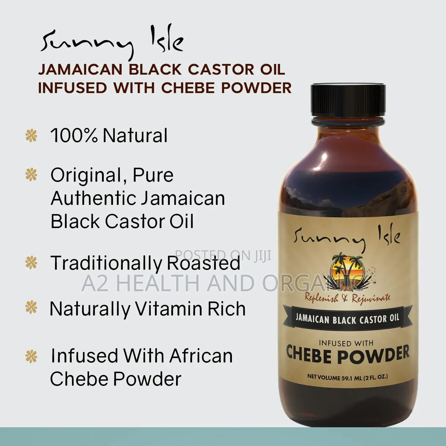Jamaican Black Castor Oil Infused With Chebe Powder