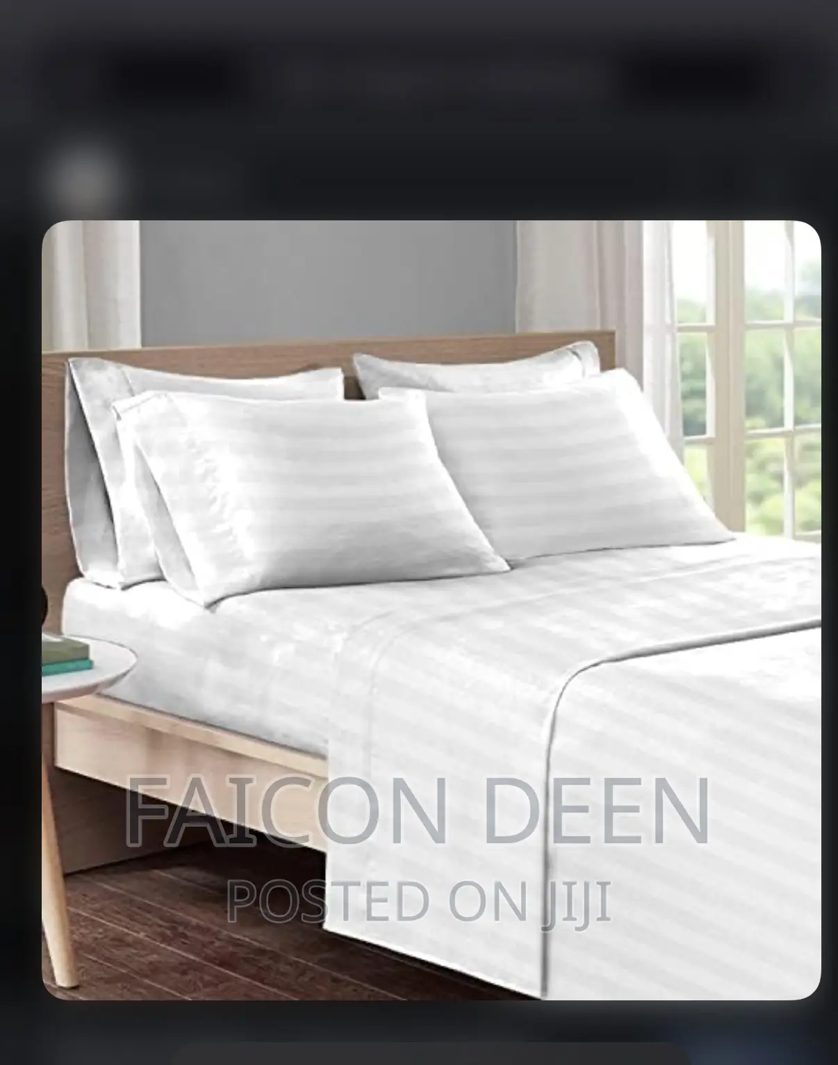 Exquisite Cotton Stripped Hotel Bedsheets With Pillow Cases