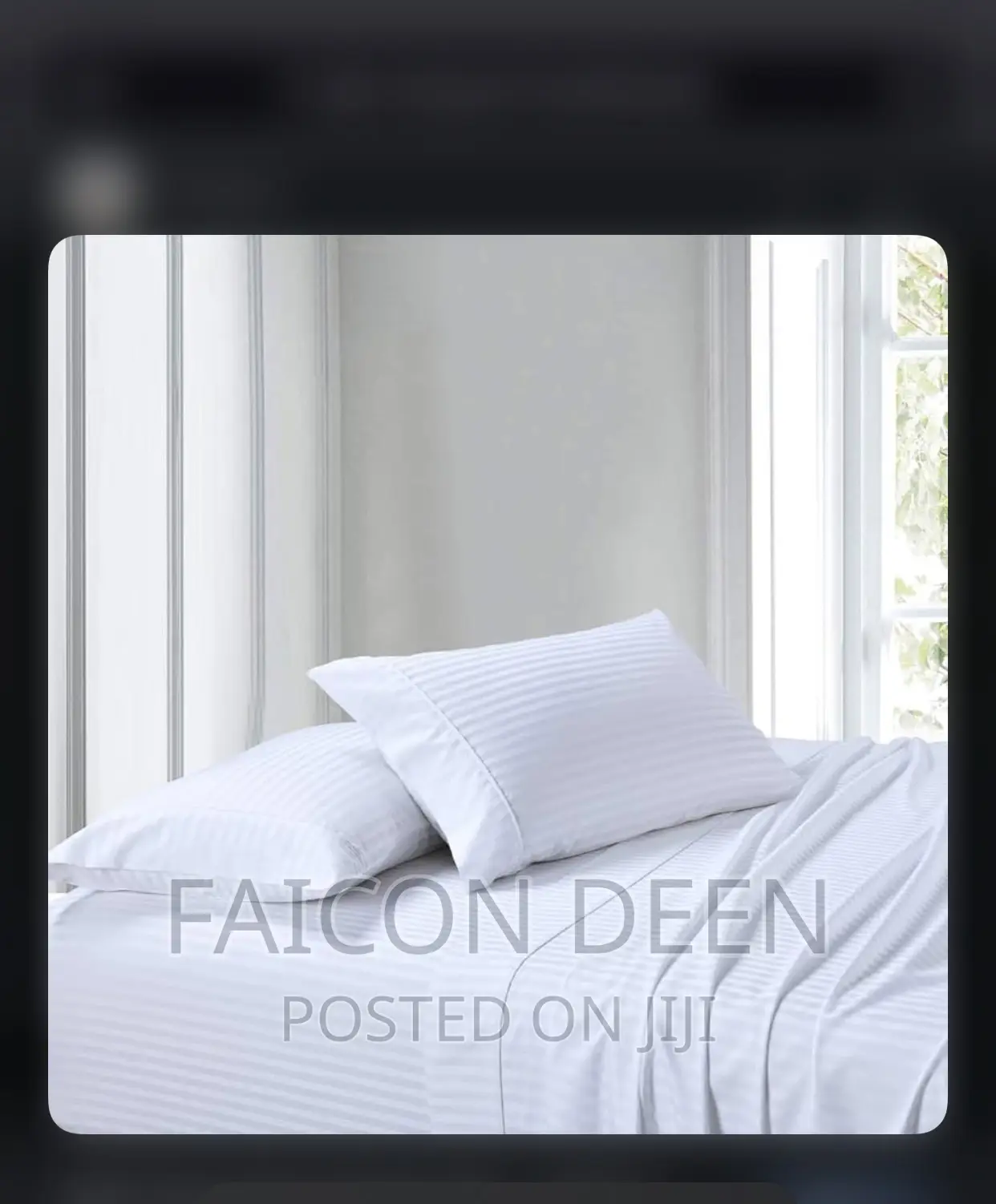 Superb Highest Quality Stripped Bedsheet With Pillow Cases