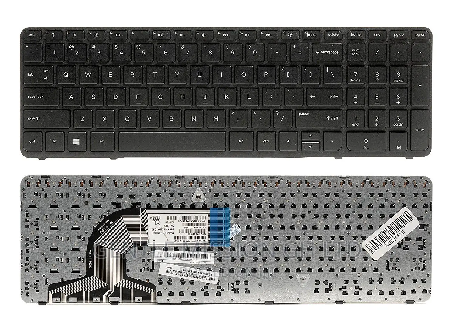 HP 15 Laptop Keyboard