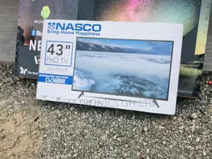 Black Nasco Electric Digital Full HD 43 Inches Glossy LED