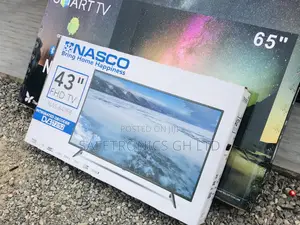 Black Nasco Electric Digital Full HD 43 Inches Glossy LED
