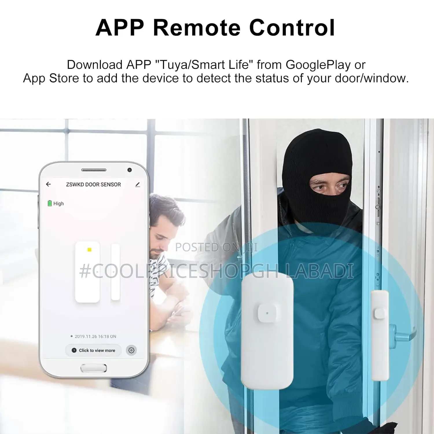 Door Window Magnetic Switch Wireless Detector Smart Alert