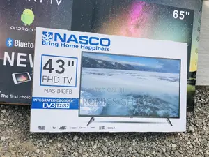 Nasco Black Electric 43 Inches Glossy LED Digital Tv