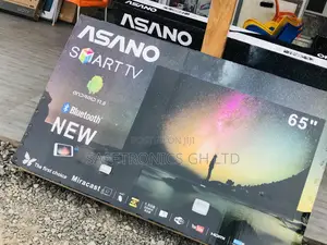 65 Inches Glossy LED Black Asano Electric Smart UHD Tv