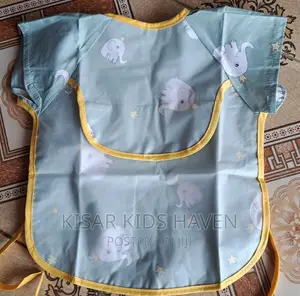 Short Sleeve Rubber Bib for Kids