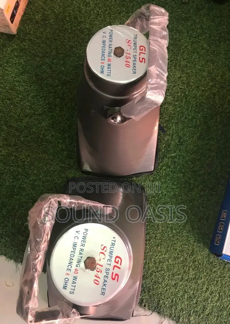 Car Horn Speakers With Power Amplifier and Cord Microphone