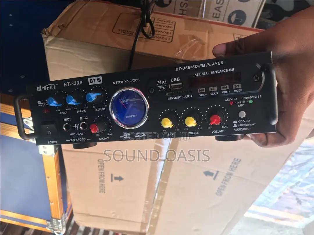 Car Horn Speakers With Power Amplifier and Cord Microphone