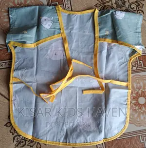 Short Sleeve Rubber Bib for Kids