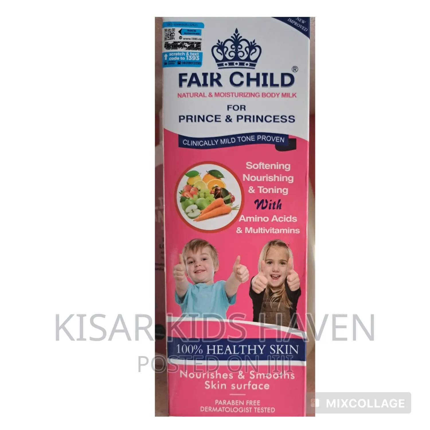 Fair Child Lotion With Amino Acids and Multivitamins