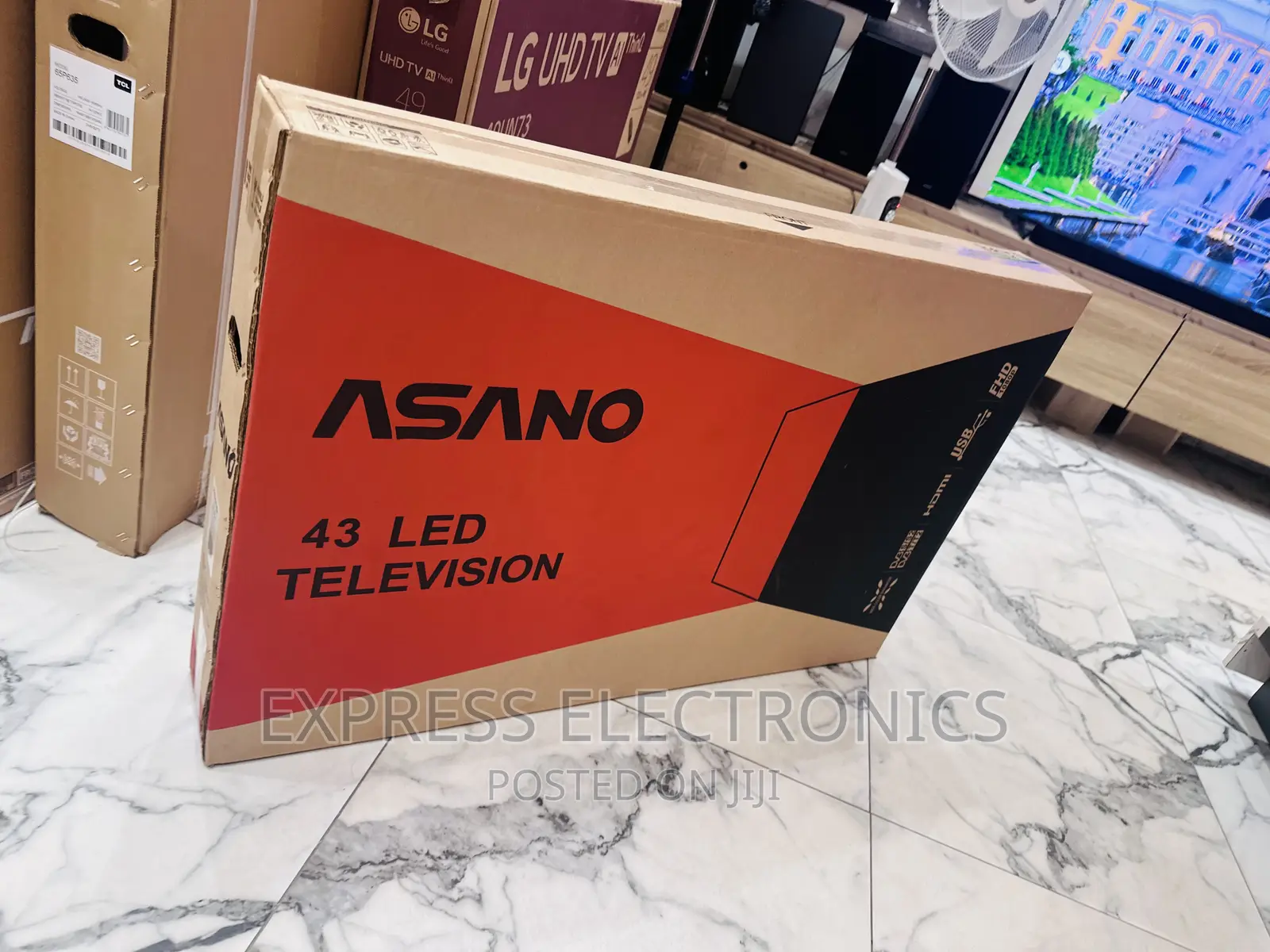 Asano Smart Satellite Digital Tv FHD 43”Tv