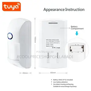 Smart Life Tuya WIFI Wireless PIR Motion Sensor Detector