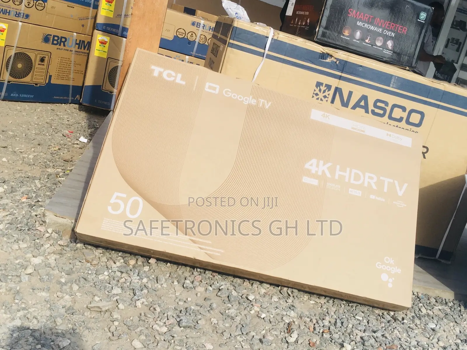 P635 Smart 50 Inches LED Glossy Black Electric TCL Tv