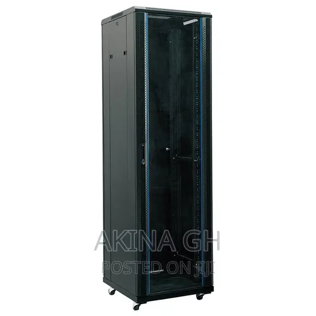 42u Floor Standing Cabinet Rack 600x800 Glass Door 3