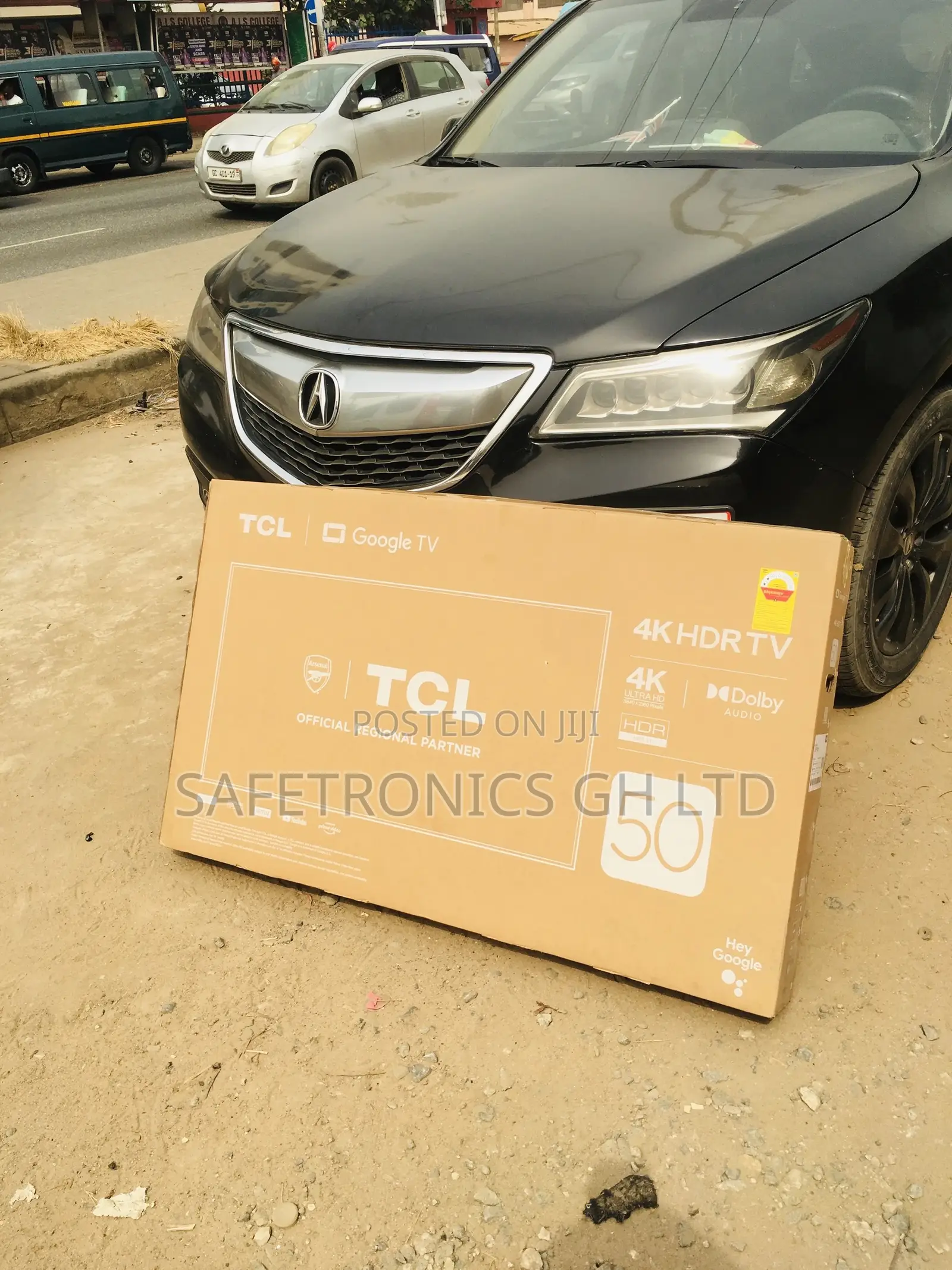 Smart Black Electric 50 Inches Glossy LED TCL P635 HDR Tv