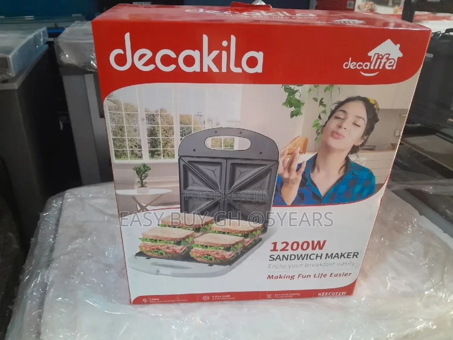 Decakila Sandwich Maker 1200w