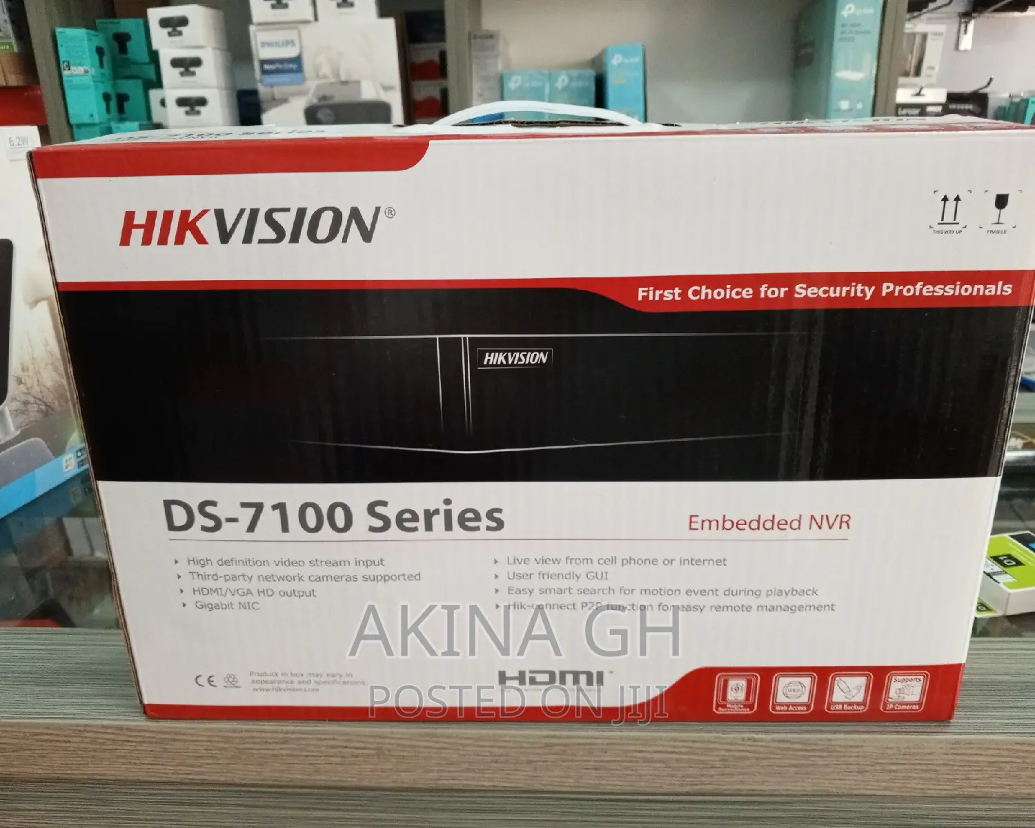 Hikvision 8ch Poe NVR Ds-7108ni-Q1/8p/M