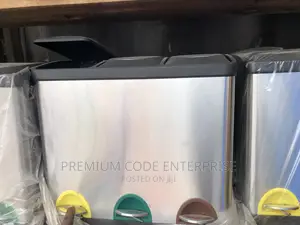 Stainless Steel TRIPLE Pedal Bin 3 in 1, 24 Liters, 8 Liters