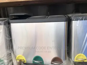 Stainless Steel TRIPLE Pedal Bin 3 in 1, 24 Liters, 8 Liters