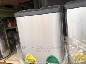 16 Liters Stainless Steel Double Pedal Bin