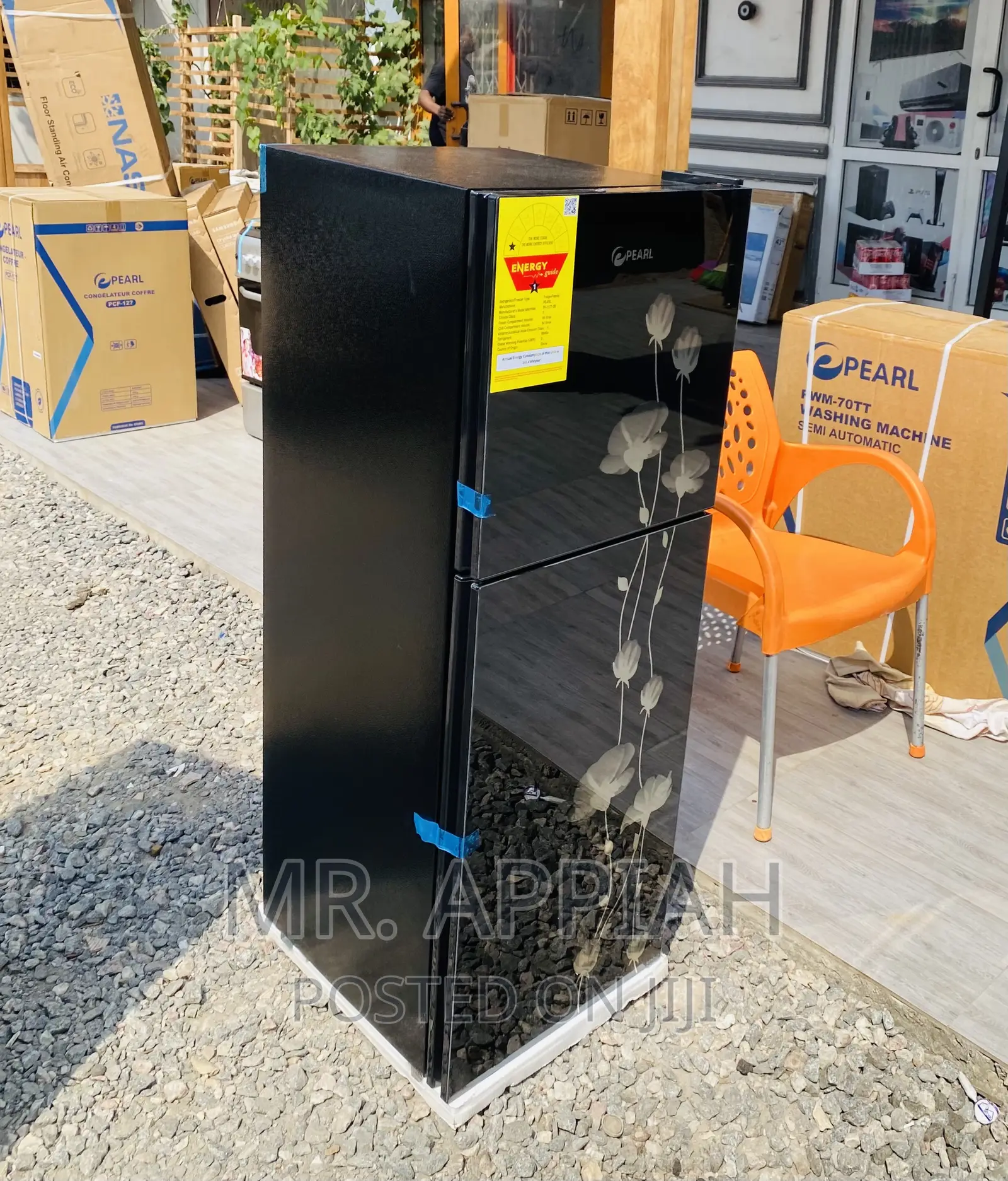 Energy Saving Pearl(Pf 217t-2b)2 Door Fridge,Mirror.