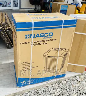 Brand New Nasco 7kg Twin Tap Electric Washing Machine.