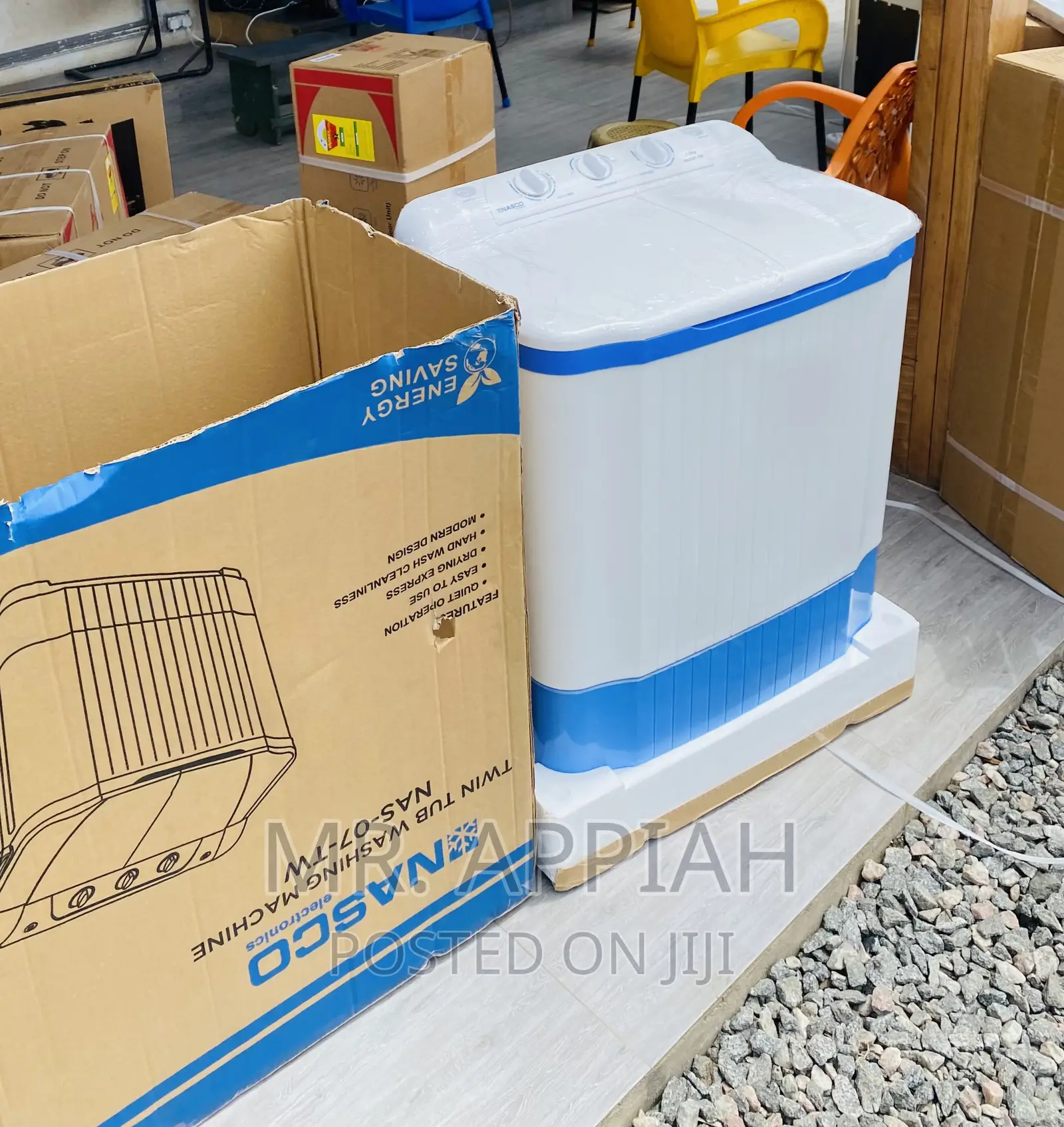 High Quality Nasco 7kg Twin Tap Electric Washing Machine.