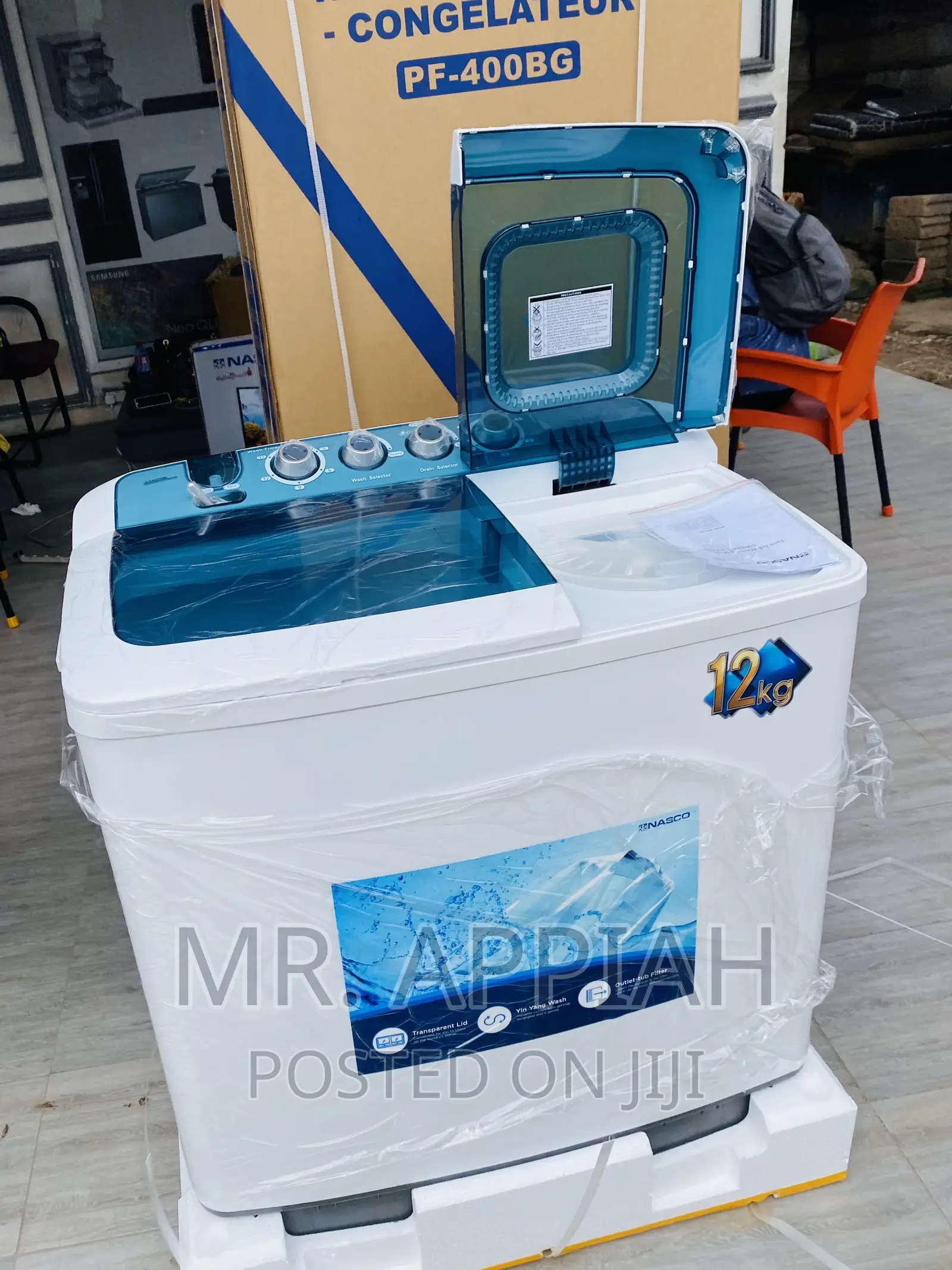 High Quality Nasco 12kg Twin Tap Washing Machine.