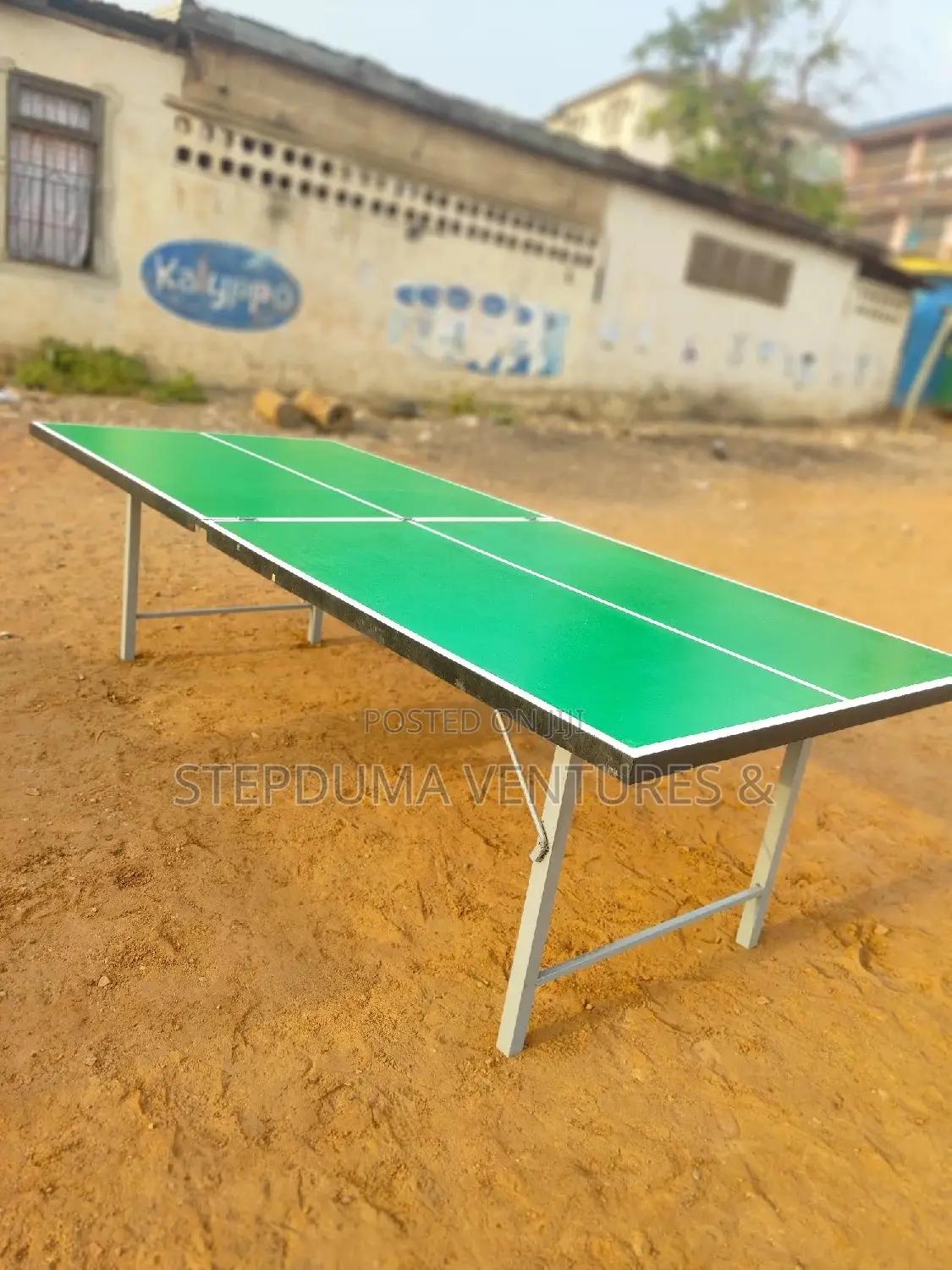 Tennis Table Board With Metallic Stand Accessories
