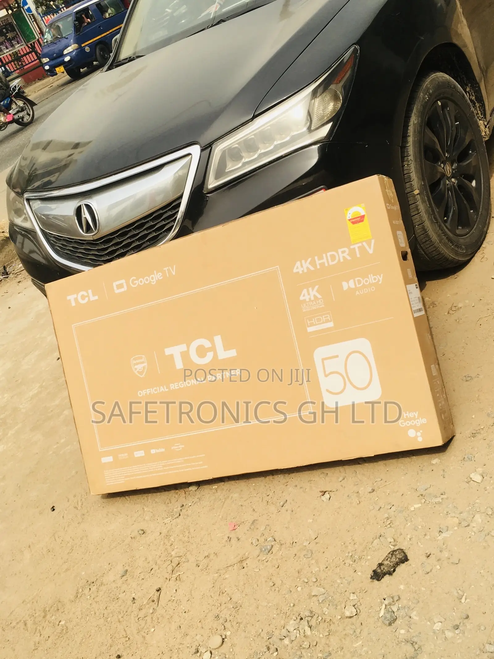 Glossy LED Black Electric HDR 50 Inches TCL P635 Smart Tv