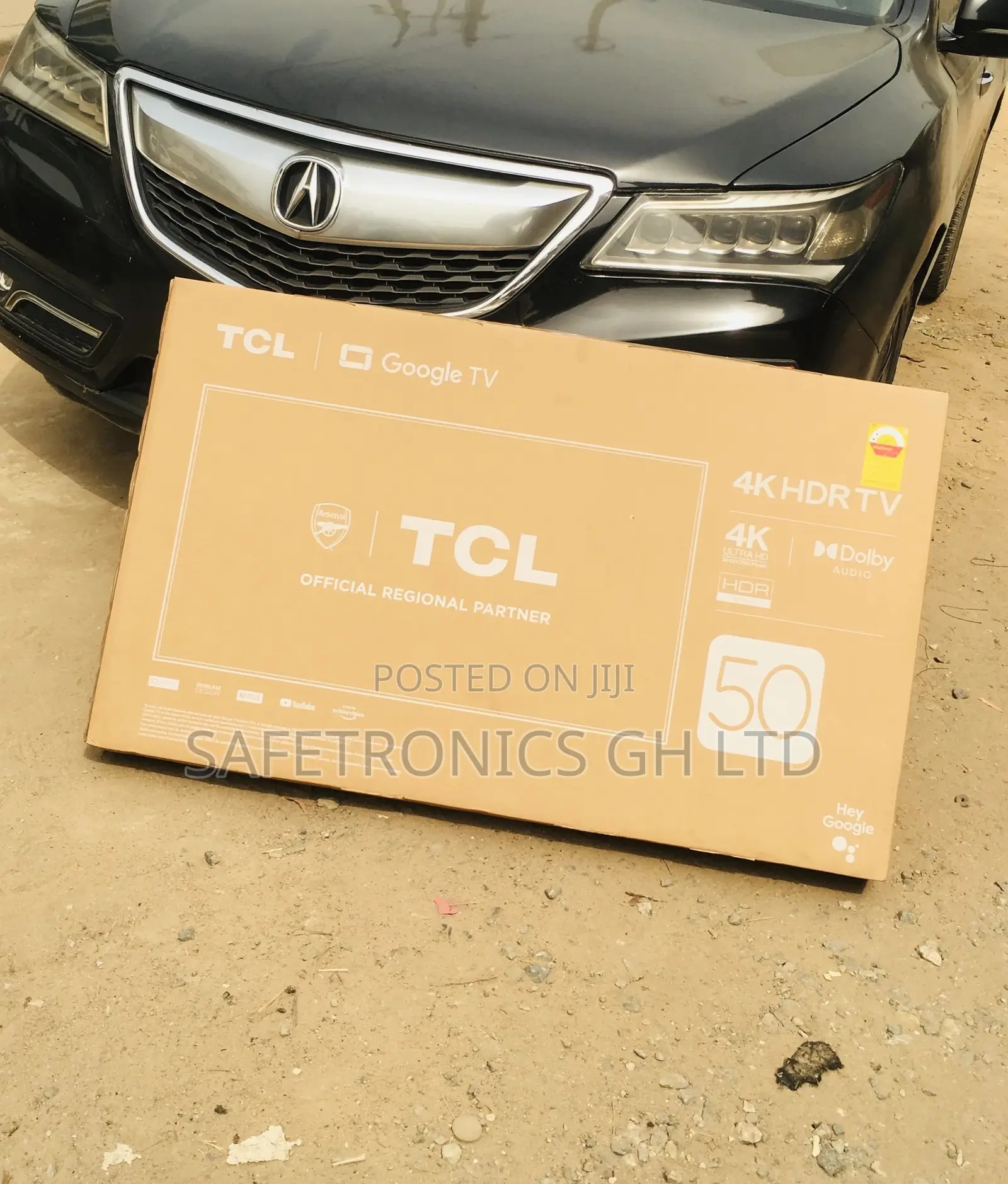 Glossy P635 Black Electric 50 Inches LED HDR TCL Smart Tv