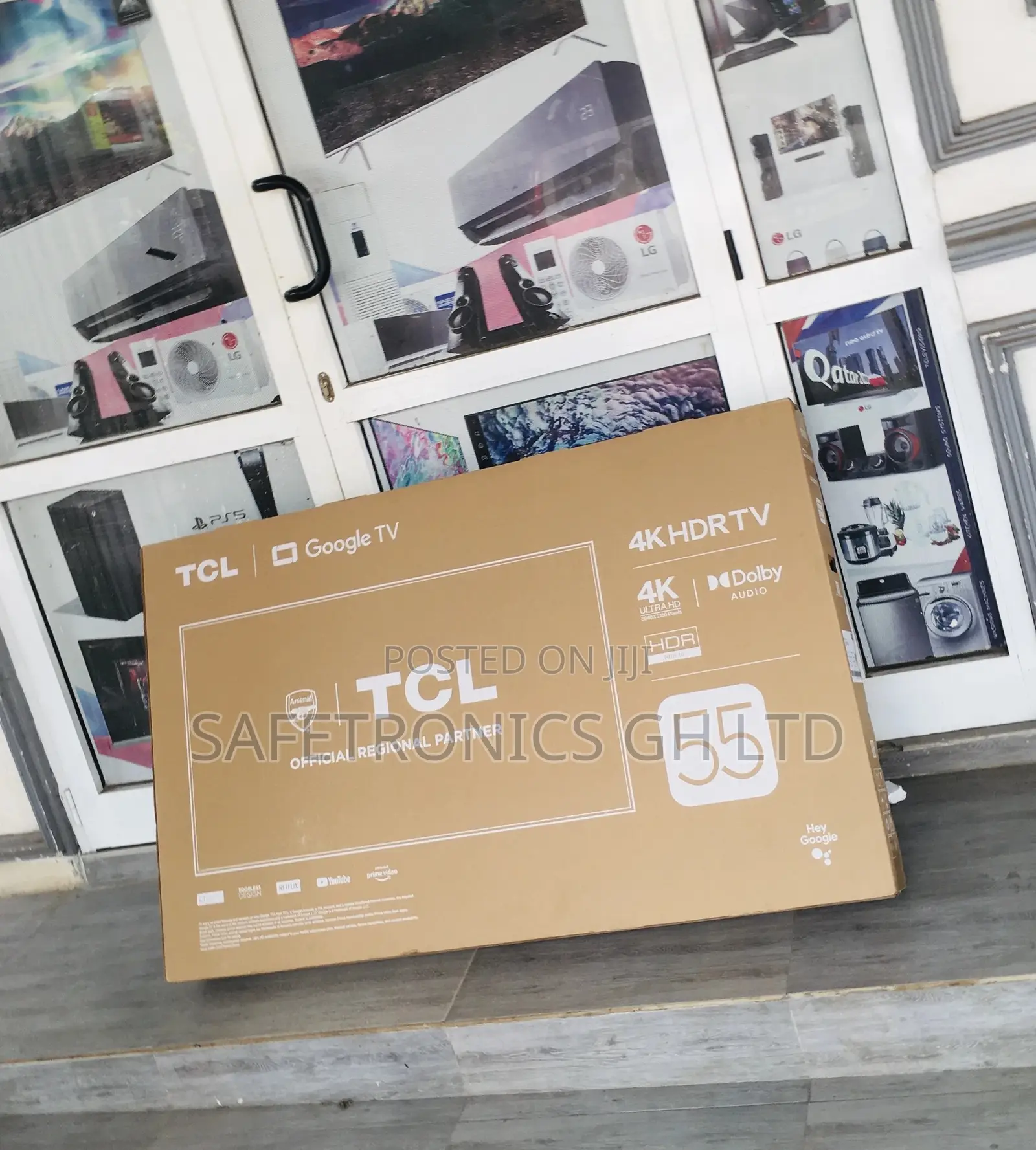 P635 TCL 55 Inches Glossy LED HDR Electric Black Smart TV