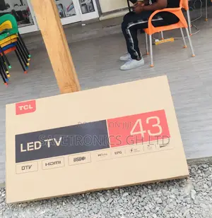 Glossy Full HD Black Electric LED TCL HDR 43 Inches D3200 Tv