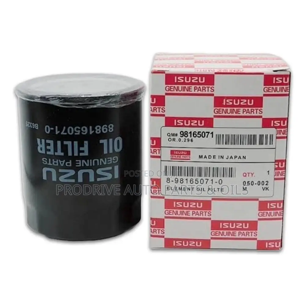 Isuzu, Oil Filter, Fo-6771, 8-98165071-0