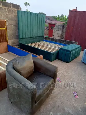 Queen Size Bed and Ottoman Available