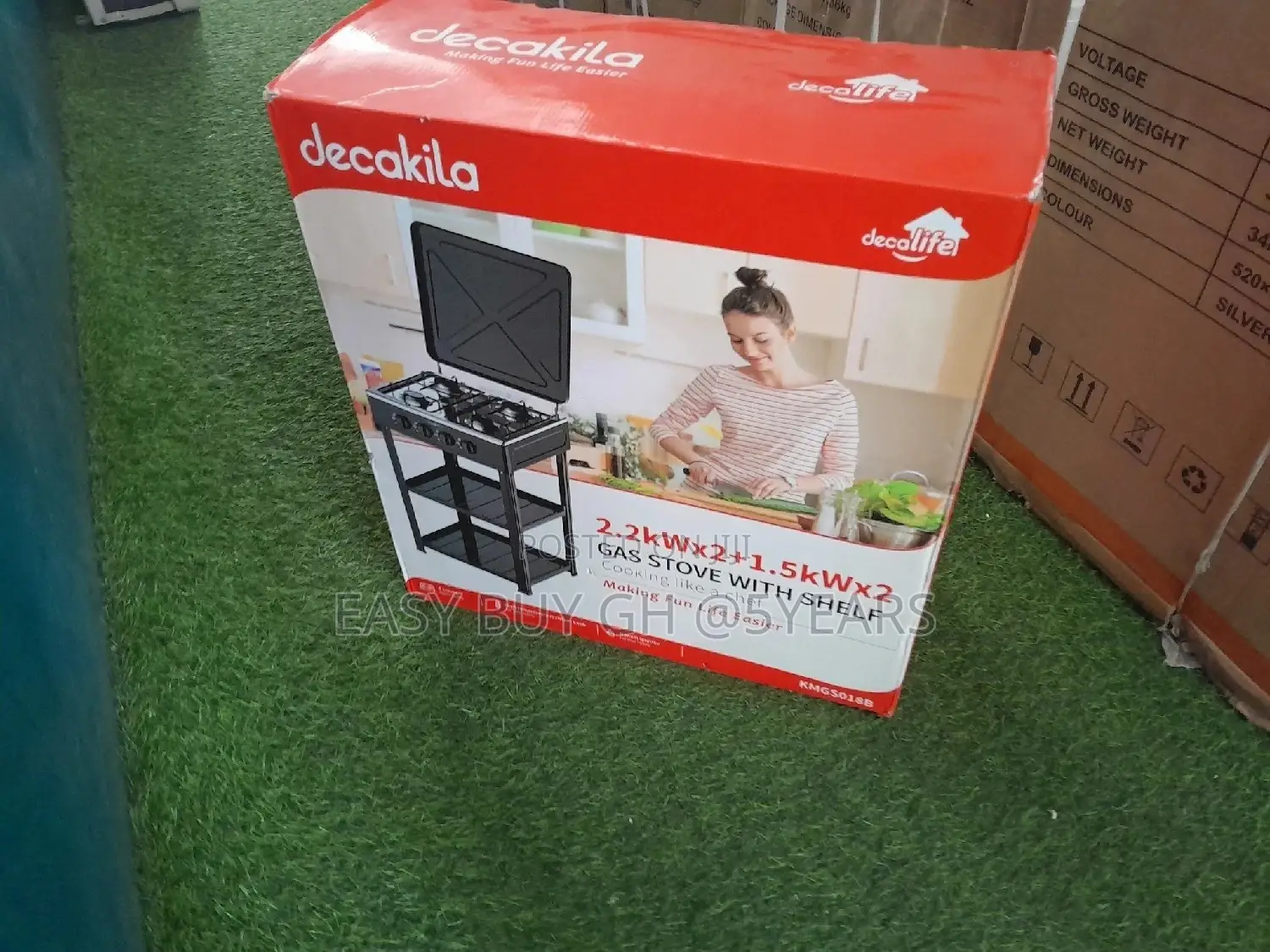 Decakila Gas Stove With Shelf