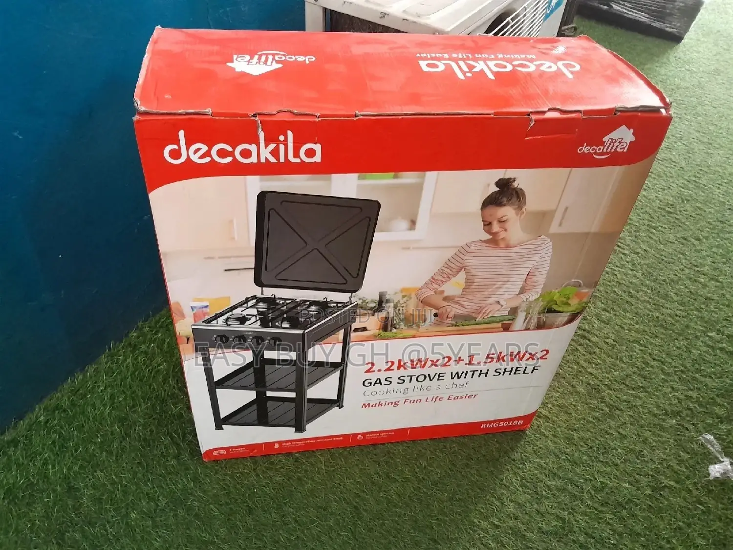 4 Stove Decakila Gas Stove With Shelf