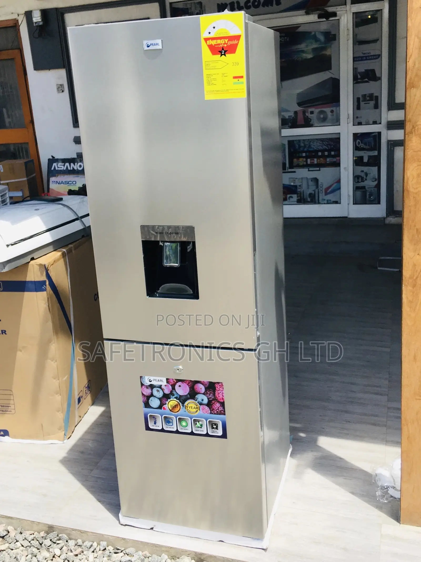 251 Liters Doubledoor Bottomfreezer PF-330BWD Pearl Fridge