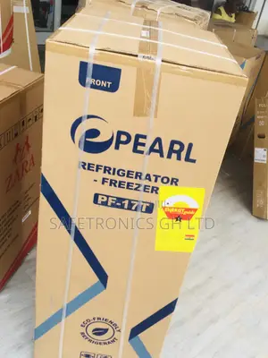 PF-17T Doubledoor Black Glass Pearl Topfreezer Fridge