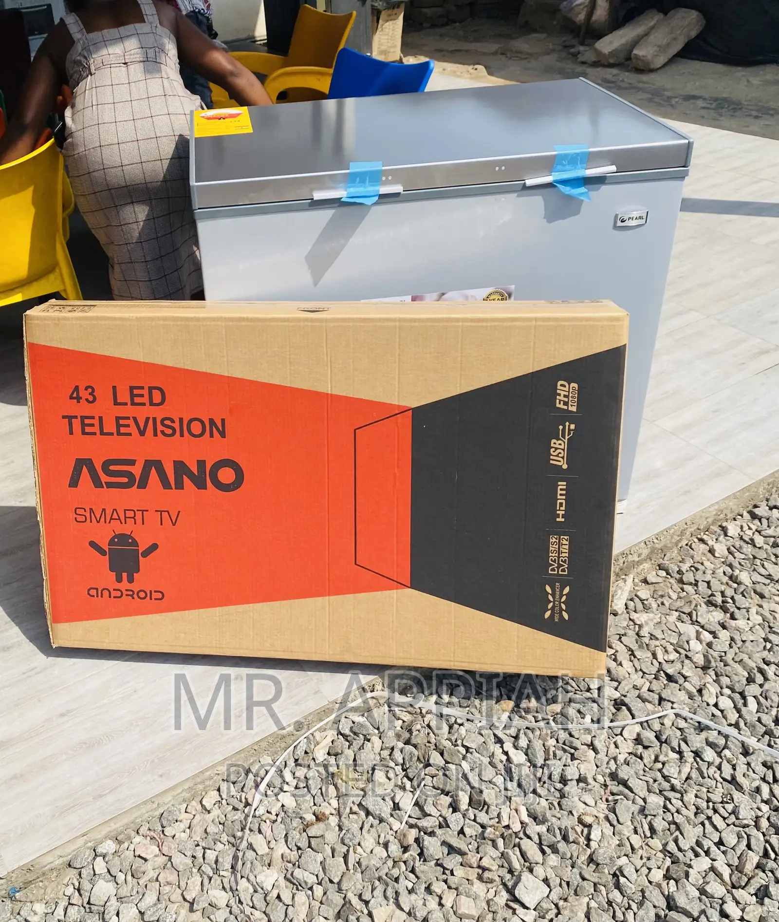 Well Design Asano 43” Digital Satellite Smart Electric Tv